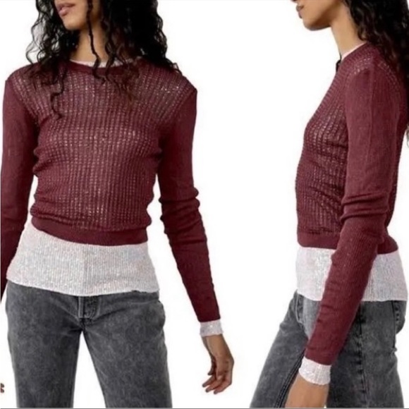 Free People H20 Crew Pullover NWT - Picture 2 of 4